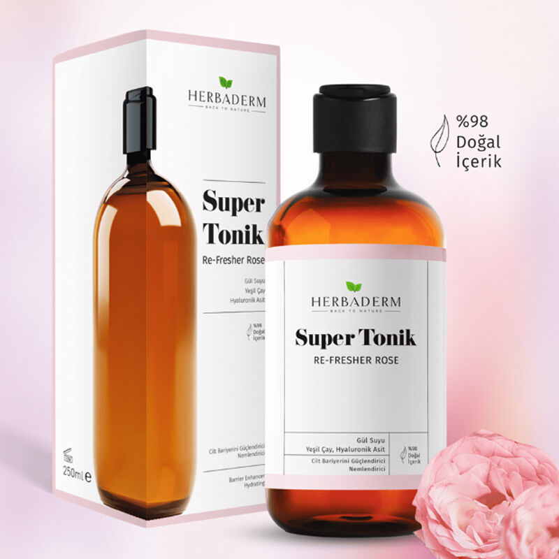 Herbaderm Re-Fresher Rose Super Tonic for Hydrated Skin 250 ml