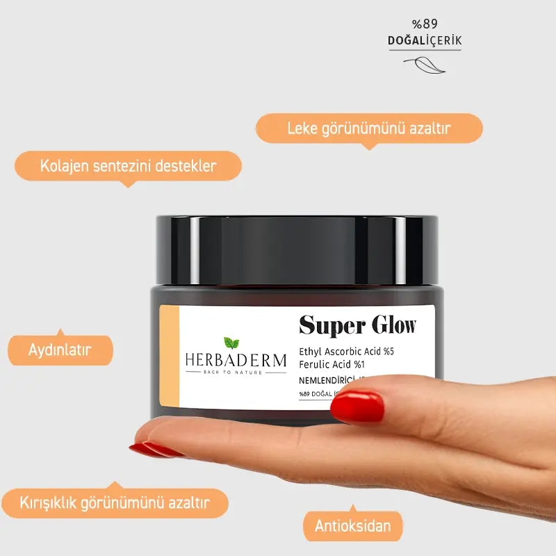 Herbaderm Super Glow Hydrating Gel Cream for Brightening 50ml