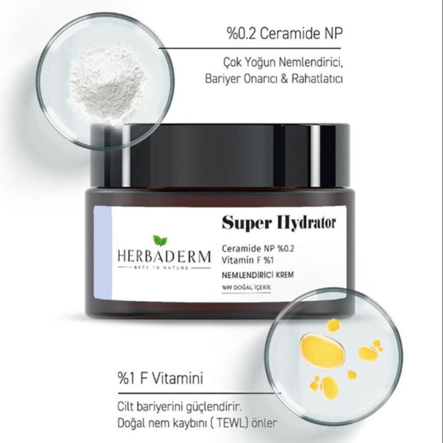 Herbaderm Super Hydrator Intensive Moisturizing Cream 50ml