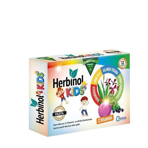 Herbinol Kids Berry & Strawberry Lozenges 12 Count