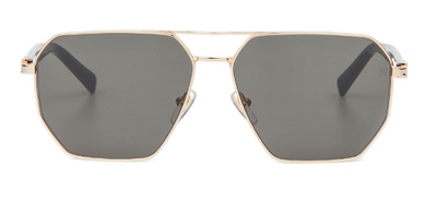 Hermossa HM-1629 01-Dawon Gold Metal Square Sunglasses