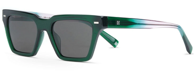 Hermossa HM-1664 04 Green Square Sunglasses 52mm