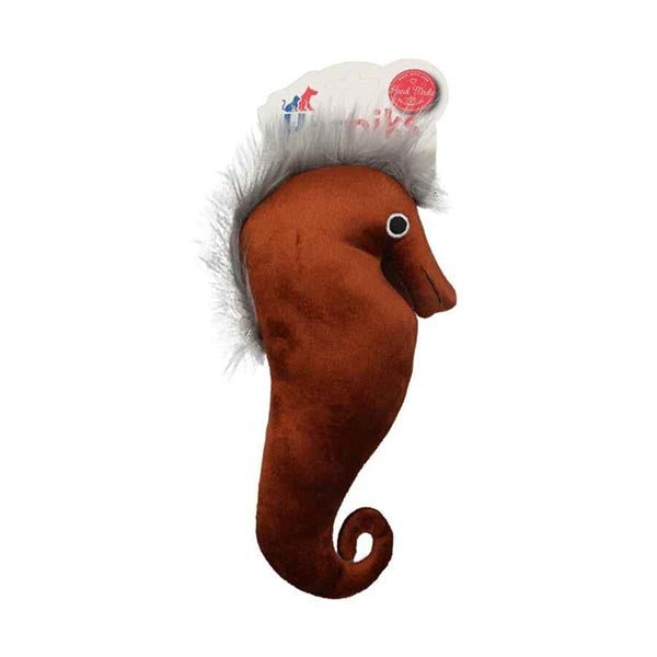 Herniks Soi Brown Squeaky Plush Dog Toy for Interactive Play 25cm