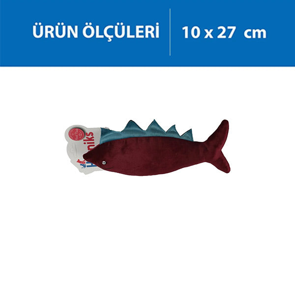 Herniks Spino Squeaky Plush Dog Toy Claret Red 27cm