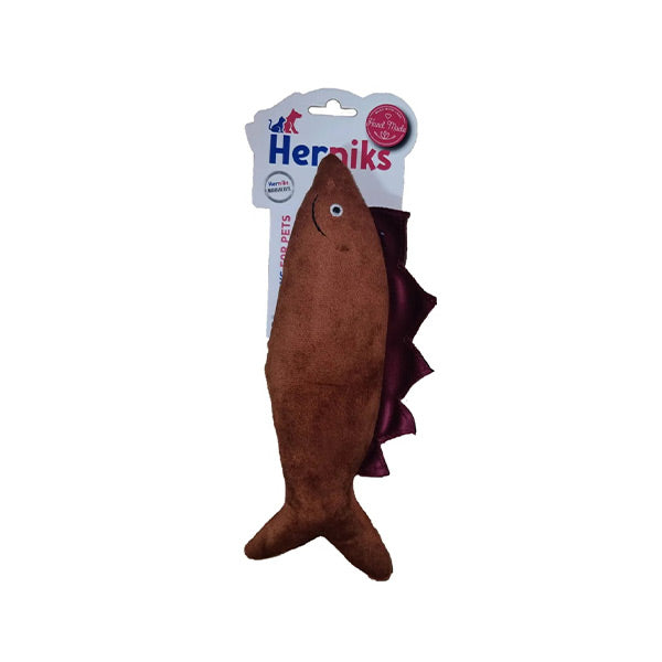 Herniks Spino Squeaky Plush Dog Toy Brown 27cm