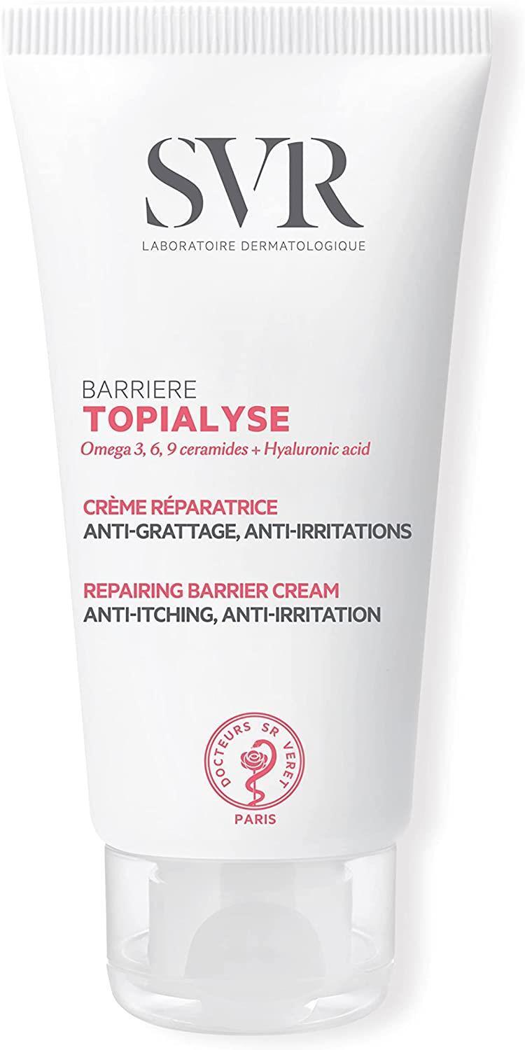 svr topialyse barrier cream 50 ml, soothing repair cream for dry skin SVR Topialyse Barrier Cream - Moisturizing Repair Cream | 50 ml SVR Topialyse Barrier Cream - Moisturizing Repair Cream moisturizer, dry-skin, barrier-cream, svr, children-friendly, adult-care, sensitive-skin, repair-cream, dermatologist-tested, ai-generated