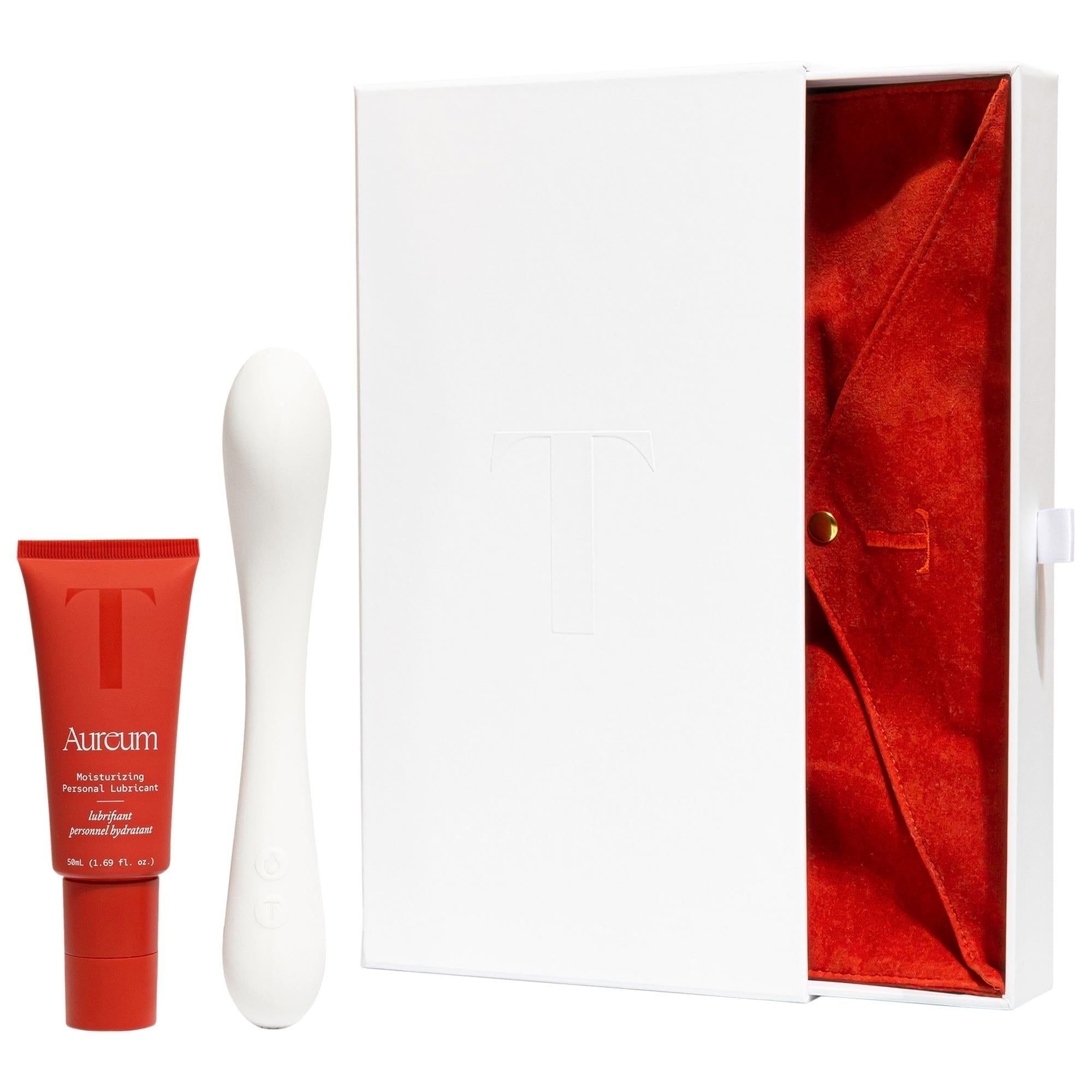 Tabu Golden Hour Kit - Adult Wellness Vibrator Wand &amp; Hydrating Lubricant Set for Menopause &amp; Postpartum Care Golden Hour Kit - Adult Wellness Vibrator &amp; Lubricant adult wellness kit, vibrator wand, hydrating lubricant, menopause relief, postpartum care, intimate wellness products, vaginal health, women&#39;s health, sexual wellness, Tabu, silicone vibrator, waterproof, rechargeable, wellness gift, self-care, feminine care