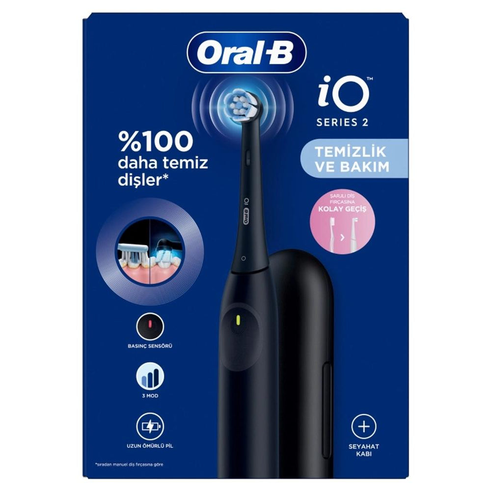 Oral-B iO Series 2 Electric Toothbrush & Travel Case - Black