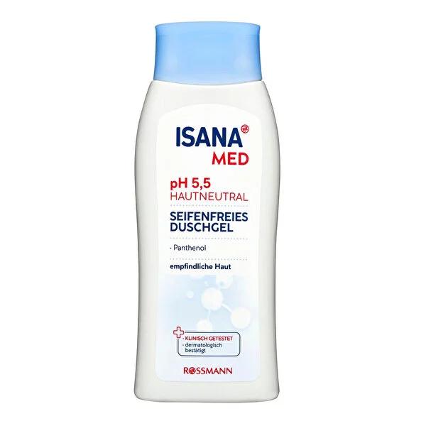Isana pH 5.5 Shower Gel - Gentle, Microplastic-Free Cleansing for Sensitive Skin - 8.45 fl oz Isana pH 5.5 Shower Gel for Sensitive Skin - 8.45 fl oz shower gel, pH balanced skin care, sensitive skin care, microplastic-free cosmetics, dermatologically approved products, gentle cleansing, eco-friendly cosmetics, natural sea minerals, soap-free cleansing