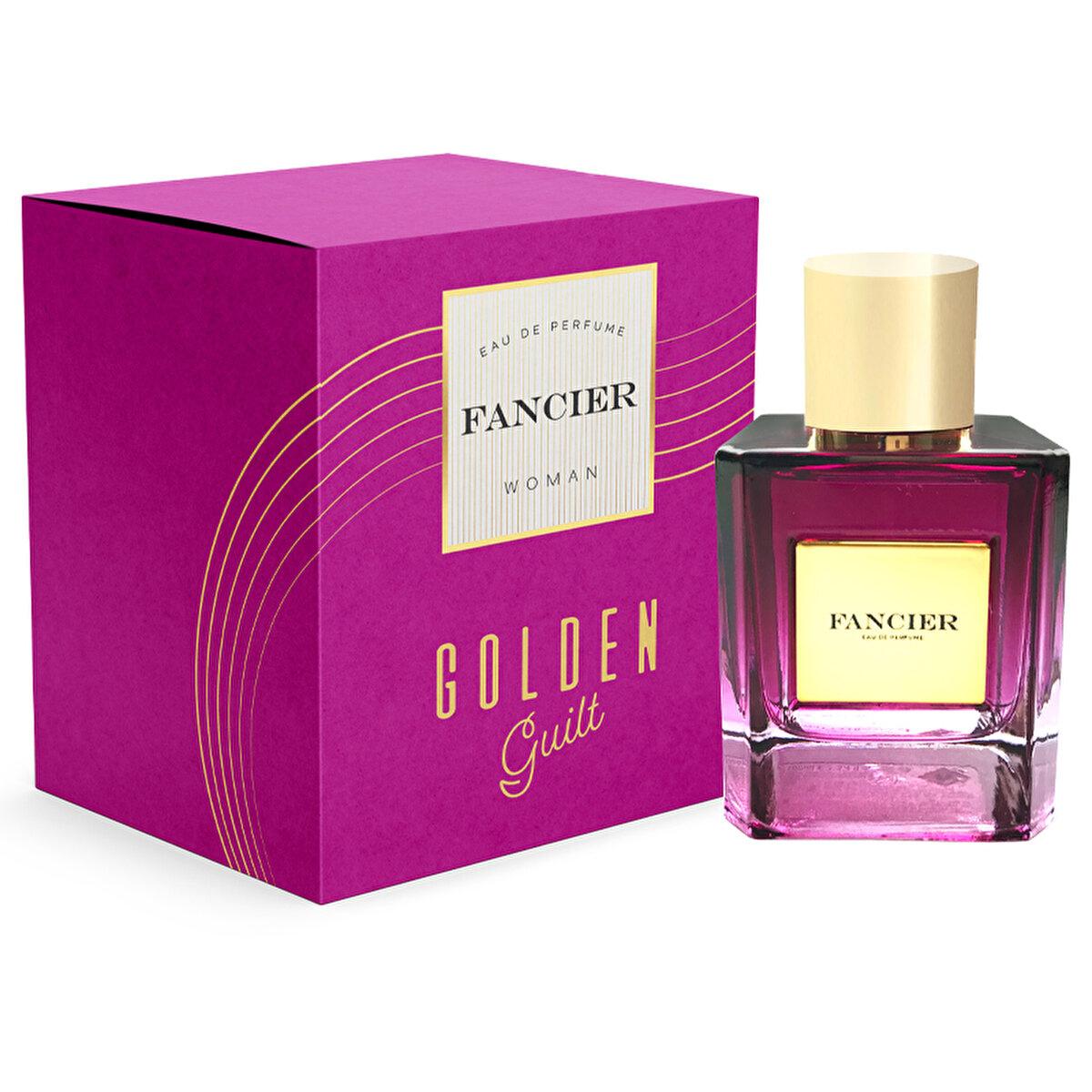 Fancier Golden Guilt EDP Women's Perfume - Long-Lasting Fragrance, 100ml Fancier Golden Guilt EDP Perfume for Women - 100ml Women's Perfume, EDP, Long-lasting fragrance, Fancier Golden Guilt, 100 ml perfume, Luxury Fragrance, Feminine Scent, Floral Perfume, Bergamot, Mandarin, Jasmine, Geranium, Musk, Patchouli, Amber, Perfume for Women, Fragrance for Her, Gift for Her