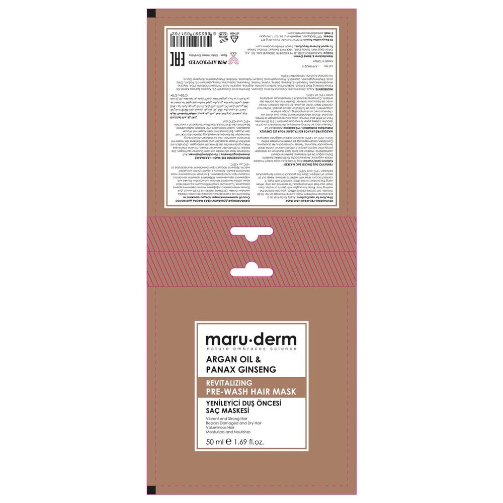 Maruderm Argan Oil & Ginseng Pre-Shower Hair Mask 50ml