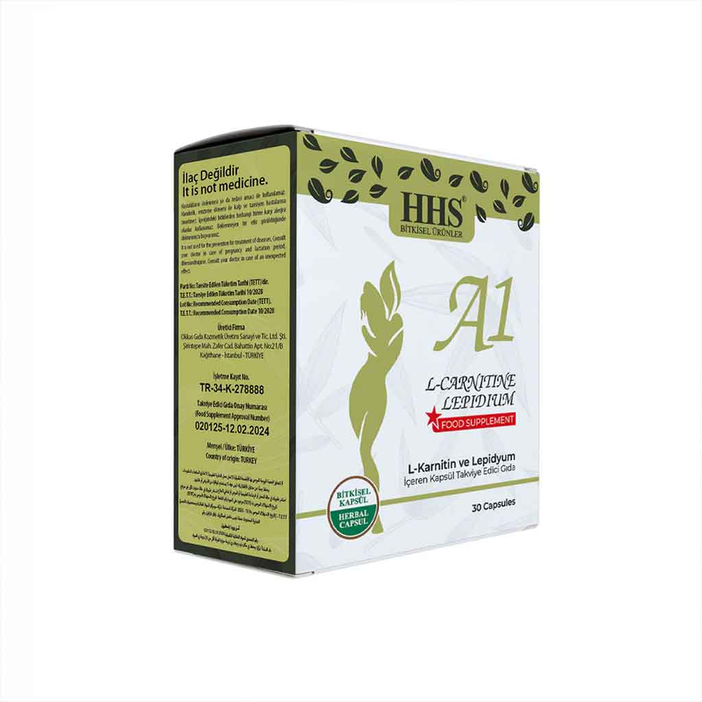 L-Carnitine Lepidium Supplement - 30 Capsules HHS A1 HHS Salk | Beauty Care Bag L-Carnitine Lepidium Supplement - 30 Capsules HHS A1 HHS Salk | Beauty Care Bag