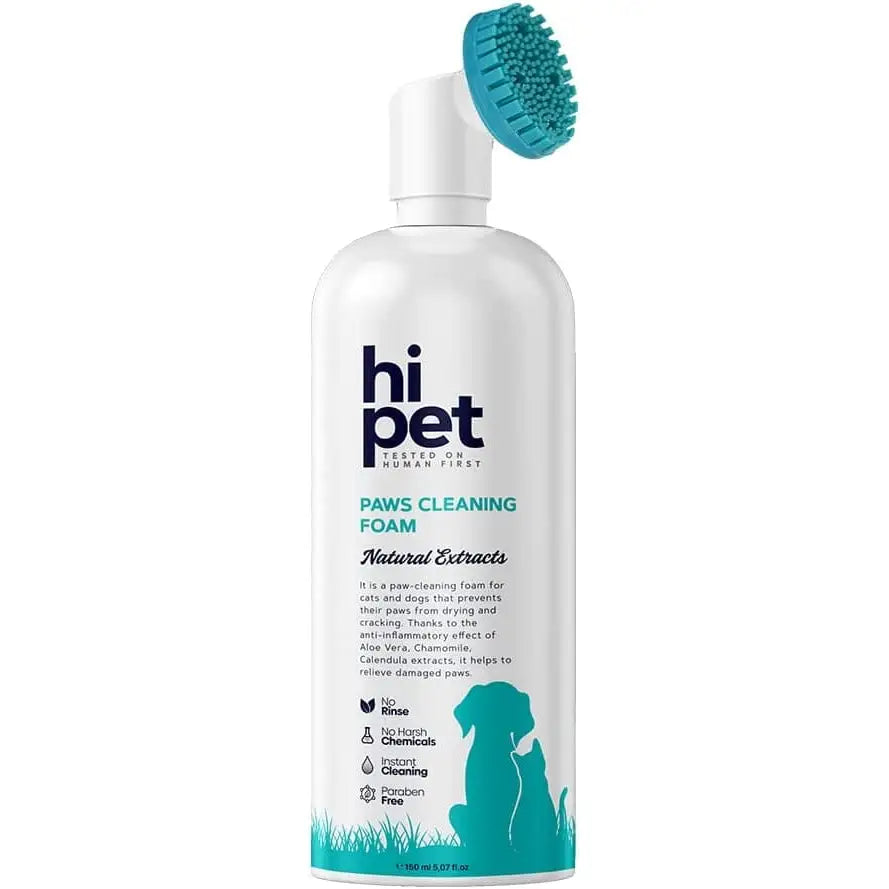 HiPet Paw Cleaner Foam Natural Paw Care Cleans Paws