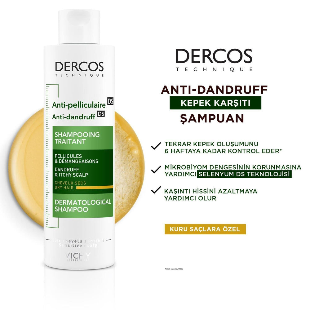 Vichy Dercos Anti-Dandruff Shampoo for Dry Hair - Salicylic Acid, Paraben-Free - Soothes Itching Scalp & Eliminates Flakes - image 13