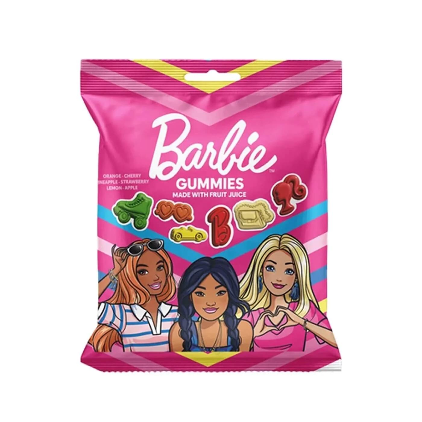 Original Gourmet Barbie Gummy Candy Soft Fruit Snacks 100g