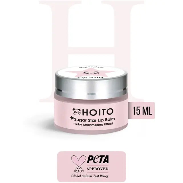 Hoito Sugar Star Hydrating Lip Balm for Pink Glow 15ml
