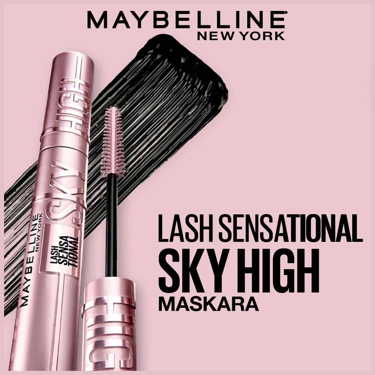 maybelline lash sensational sky high mascara, flexible brush for precise application, unlimited length and volume mascara Maybelline New York Lash Sensational Sky High Mascara - Unlimited Length & Volume for Women of All Ages | 0.32 fl. oz. Maybelline Sky High Mascara - Unlimited Length & Volume maybelline, mascara, sky-high, lash-length, lash-volume, women-makeup, beauty, eye-makeup, ai-generated, lengthening-mascara