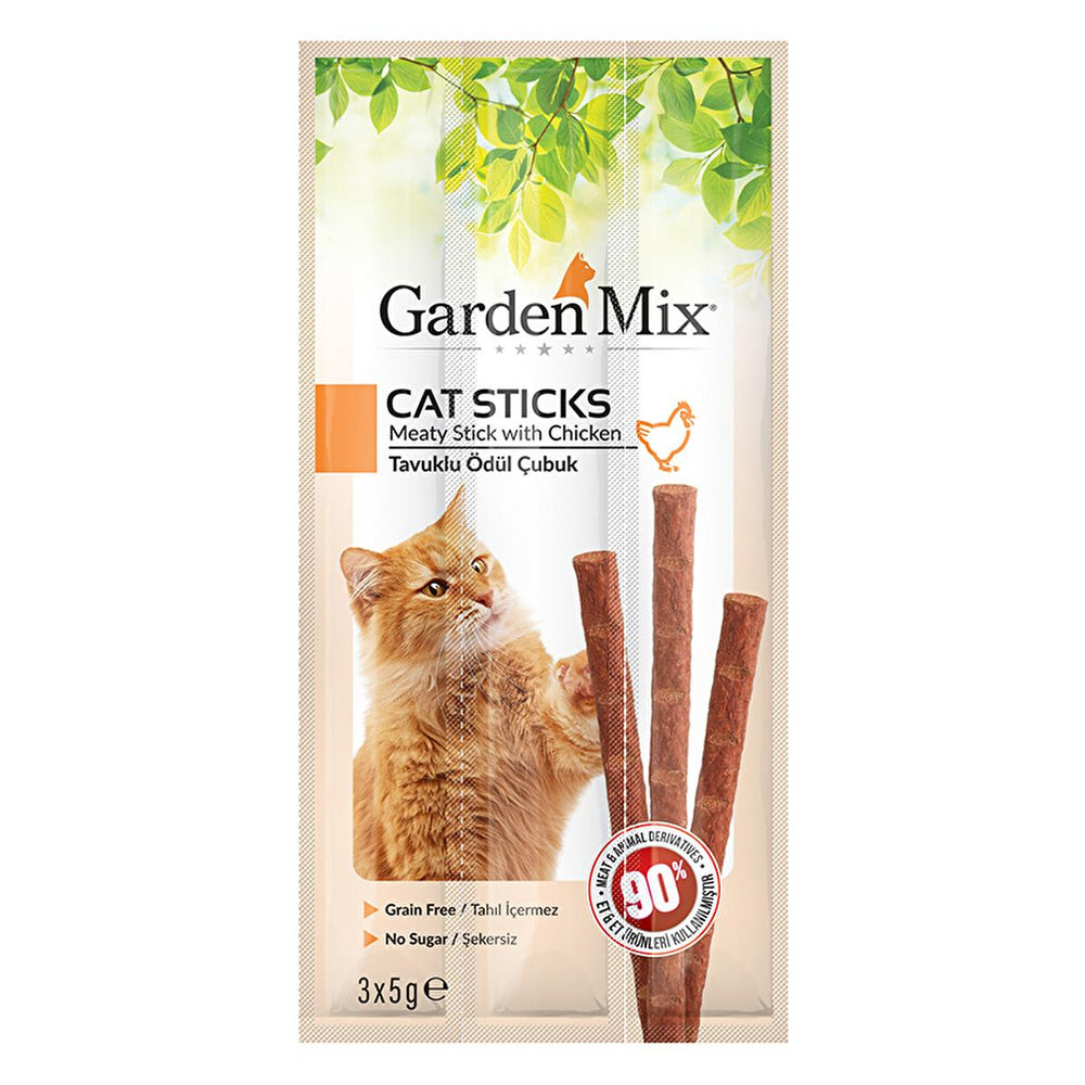 Tavuklu Garden Mix Cat Treats - High Protein, Healthy Rewards for Cats - Food & Candy