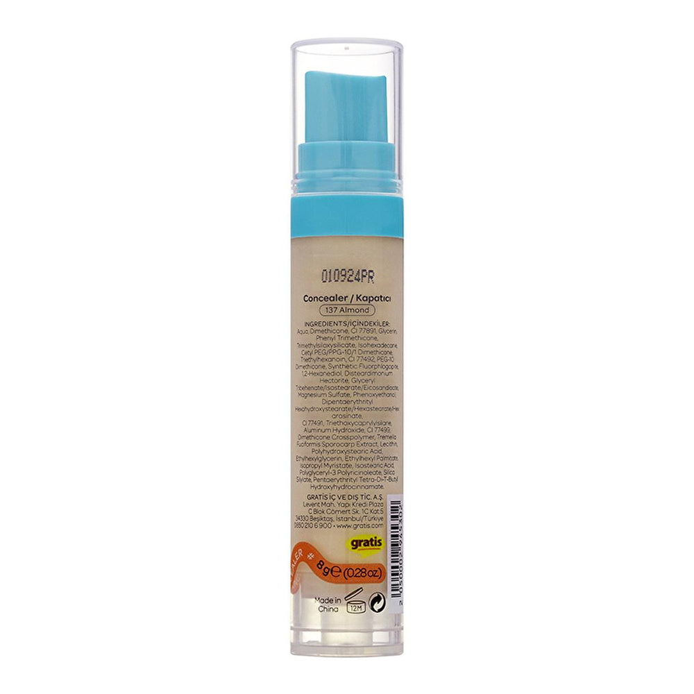Beaulis Fun Cover or Bare Kapatıcı 137 Almond - Lightweight Makeup Concealer for Flawless Complexion - Concealer