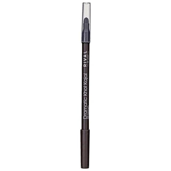 Rival de Loop Eyeliner Khol Kajal No:03 Kahverengi - Dermatologically Tested Brown Eyeliner for Smokey Eyes Makeup Rival de Loop Brown Eyeliner for Smokey Eyes Eyeliner, Khol Kajal, Brown Eyeliner, Smokey Eyes Makeup, Dermatologically Tested Cosmetics, Cosmetics, Makeup, Eye Makeup, Sensitive Skin Friendly, Natural Look, Dramatic Eye Look, Soft Texture Eyeliner, Brown Shade Makeup, Eye Shape Definition