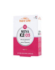 New Life Mena K2+D3 Vitamin Supplement: Supports Bone Health, High Absorption, 100 mcg K2 & 1000 IU D3, Gluten & Soy-Free New Life Mena K2+D3: Bone Health & Immune Support Vitamin K2 D3 supplement, Mena K2 D3 capsule, Vitamin K2 100 mcg, Vitamin D3 1000 IU, bone health supplement, olive oil Vitamin K2 D3, fish gelatin capsules Vitamin, soy free vitamin, GMO free vitamin, gluten free vitamin, Vitamin K2, Vitamin D3, bone health, immune support, K2 supplement, D3 supplement, dietary supplement, health and wel