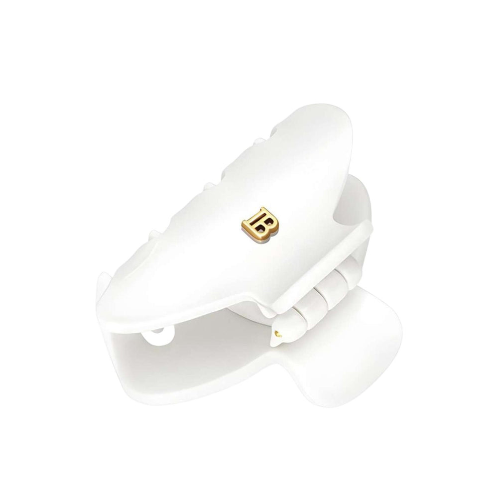 Balmain Cellulose Acetate Pince à Cheveux Small White Hair Clip