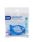 Wee Baby Natural Cellulose Bath Sponge - Blue for Infants | Baby Bath Essential - view 2
