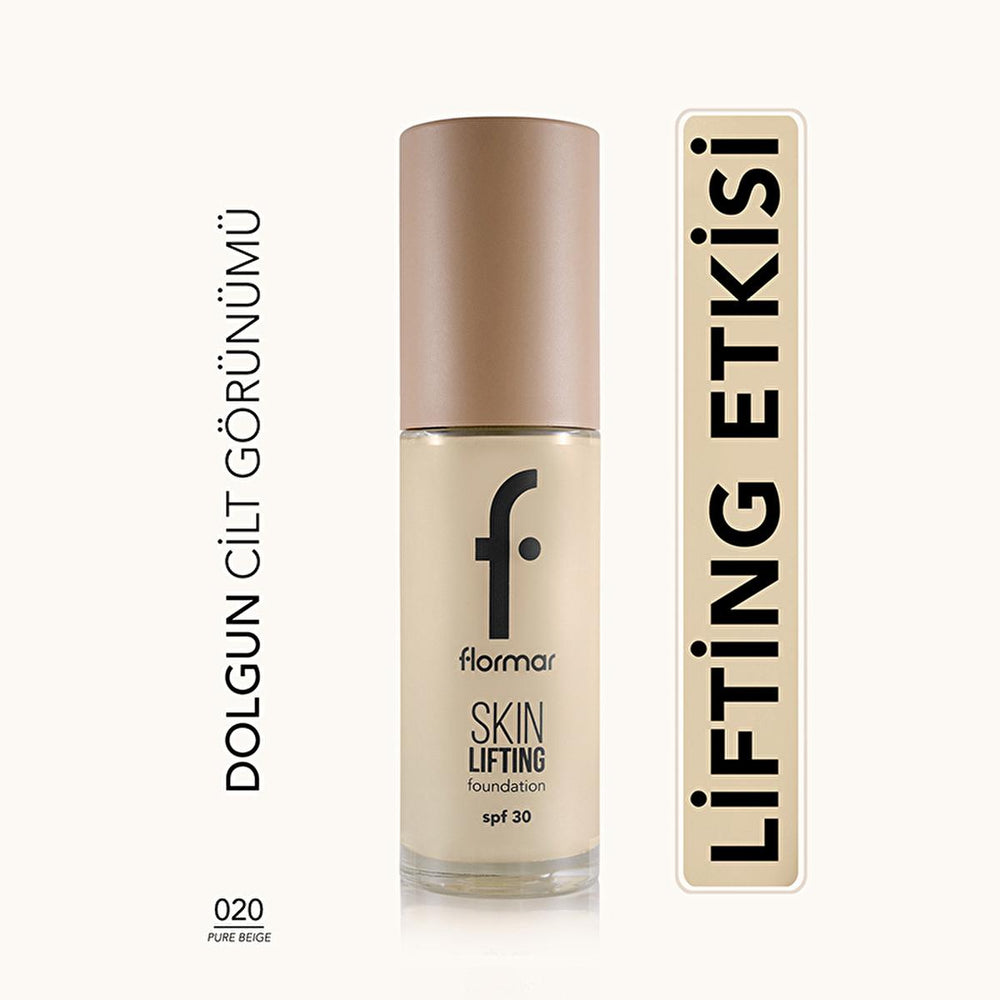 Flormar Anti-Aging Foundation - Flormar Skin Lifting SPF 30, Natural Finish, 95% Natural Ingredients - view 4