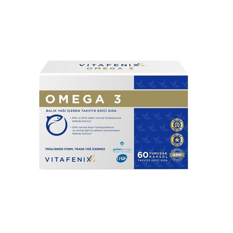 Vitafenix Omega 3 Dietary Supplement for Daily Wellness 60 Capsules