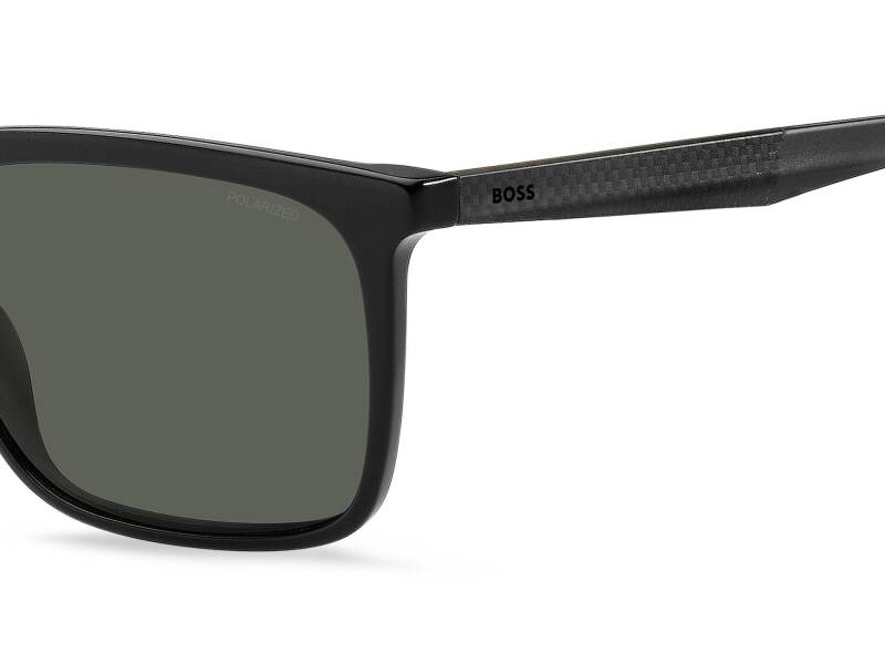 Hugo Boss 1579/S Rectangular Black Men's Sunglasses 57mm