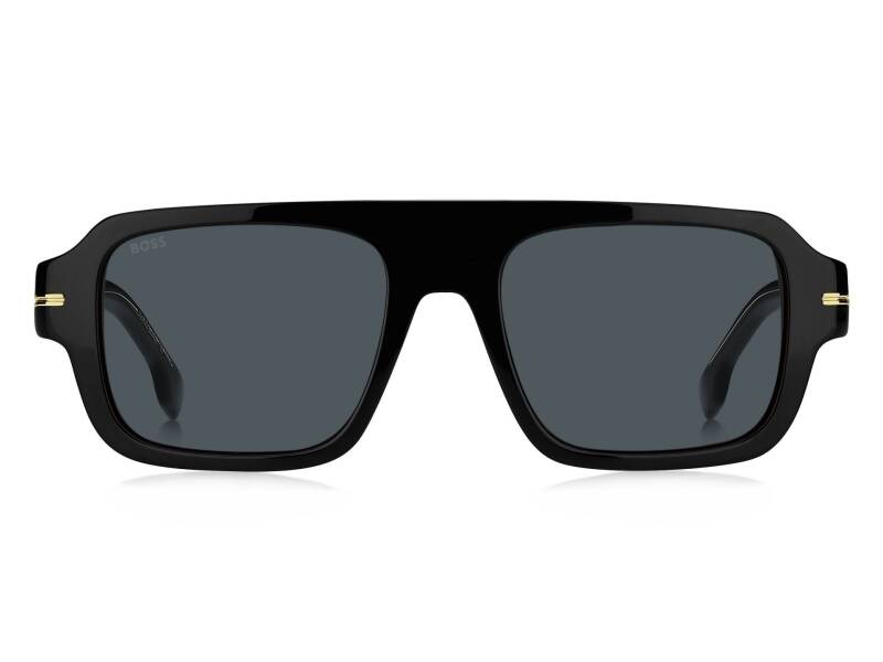 Hugo Boss 1595/S Blue Avio AR Men's Sunglasses - Black/Blue