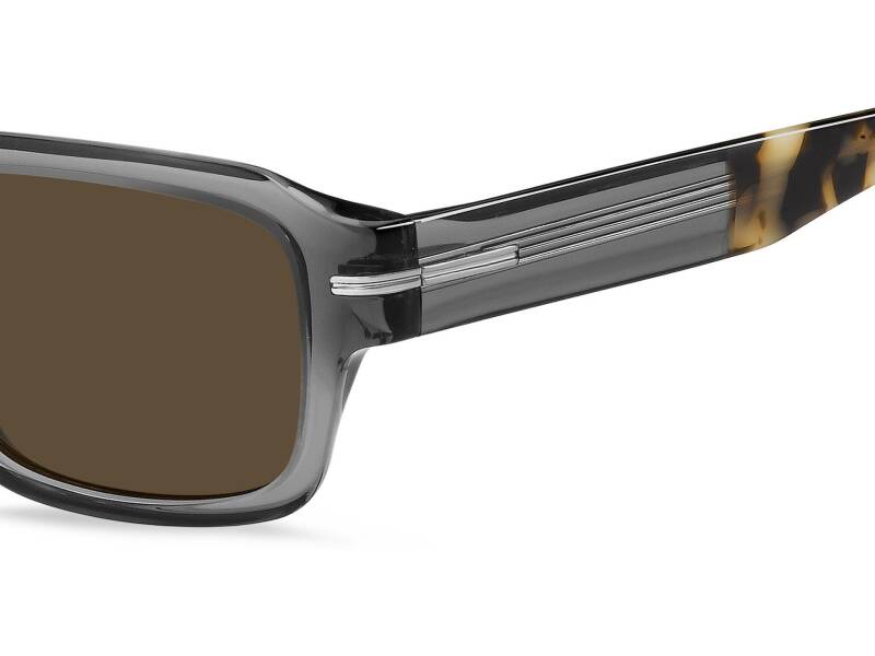 Hugo Boss 1596/S Brown Rectangular Men's Sunglasses