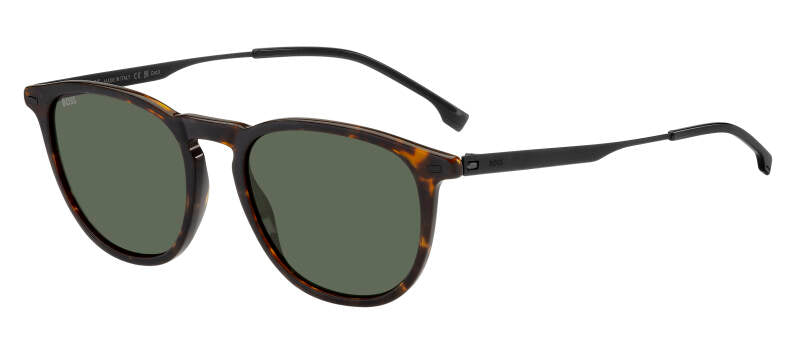 Hugo Boss 1639/S Green Rectangular Men's Sunglasses