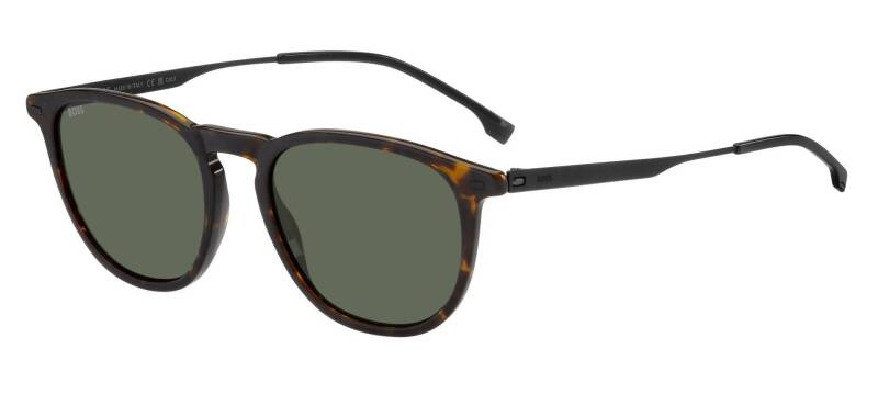 Hugo Boss 1639/S Green Rectangular Men's Sunglasses