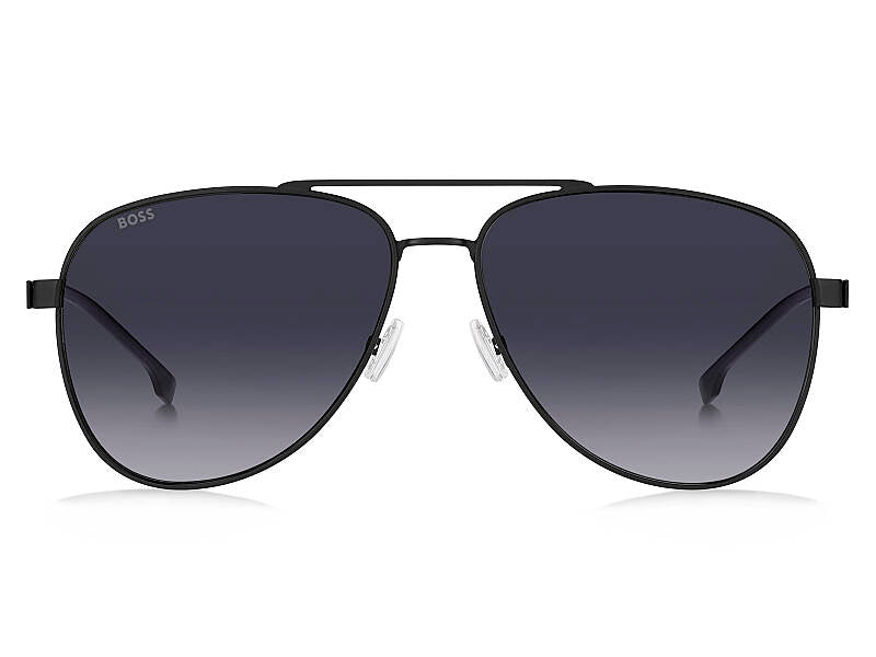 Hugo Boss 1641/S Men's Square Sunglasses - Matte Black 60mm