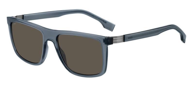 Hugo Boss 1699/S Grey Rectangular Men's Sunglasses 56mm