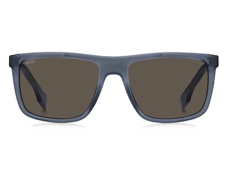 Hugo Boss 1699/S Grey Rectangular Men's Sunglasses 56mm