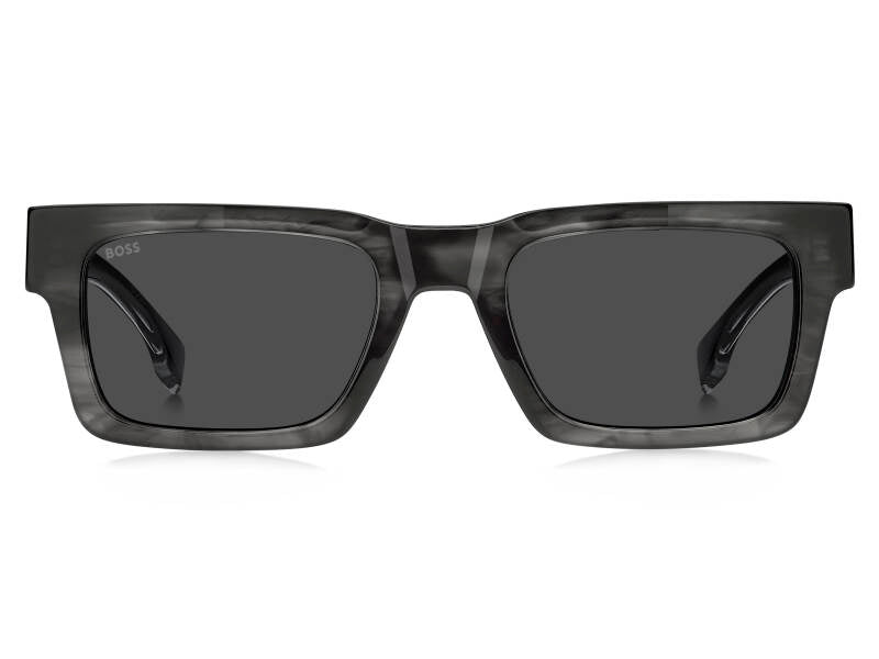 Hugo Boss 1855/S Grey Rectangular Men's Sunglasses 52mm