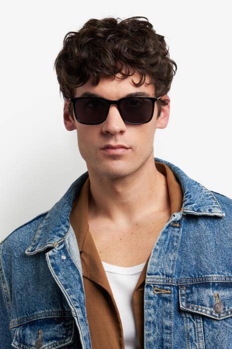Hugo HG 1344/S Men's Square Sunglasses Black Frame 55mm