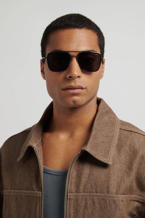 Hugo HG 1404/G/S Classic Square Men's Sunglasses 56mm