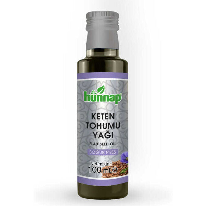 Hunnap Flaxseed Oil Cold Pressed Supplement 100 ml