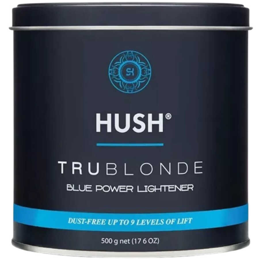Hush Trublonde Blue Lightener Powder 500g - Lifts Up to 9 Levels