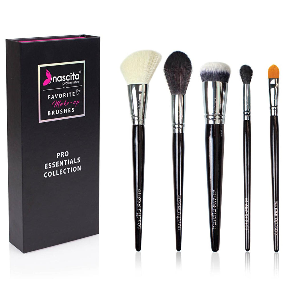 Nascita Best of Pro Makeup Brush Set - 5 Piece Professional Cosmetic Brushes for Flawless Application - Blush
