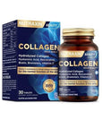Nutraxin Collagen Beauty Dietary Supplement - Hydrolyzed Collagen, Resveratrol, Hyaluronic Acid - 30 Tablets - image 7