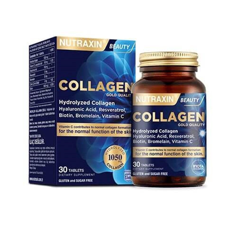 Nutraxin Collagen Beauty Dietary Supplement - Hydrolyzed Collagen, Resveratrol, Hyaluronic Acid - 30 Tablets - image 7