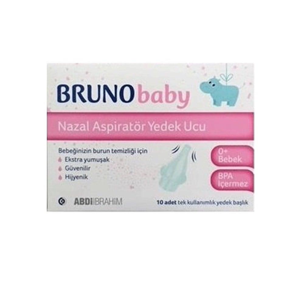BRUNO Baby Nasal Aspirator Replacement Tips - Soft, BPA-Free, Hygienic & Safe for Newborns (Pack of 10) BRUNO Baby Nasal Aspirator Tips - Soft & Safe for Newborns nasal aspirator replacement tips, baby nasal aspirator, BPA-free baby products, newborn nasal care, soft nasal aspirator tips, baby care accessories, nasal congestion relief, baby hygiene products, newborn baby essentials, safe nasal aspirator tips