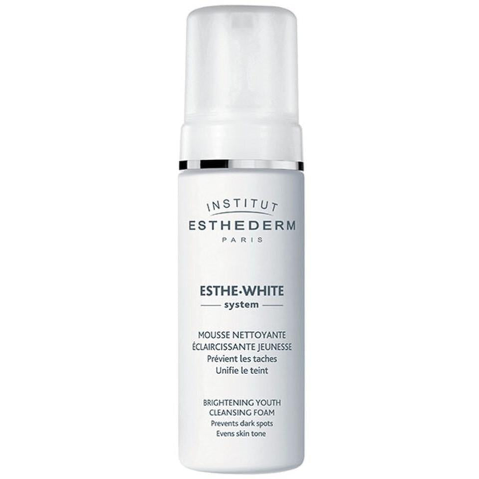 Esthederm Esthe-White Brightening Youth Cleansing Foam - Anti-Aging Skincare for Spot-Prone Skin - Cleanser