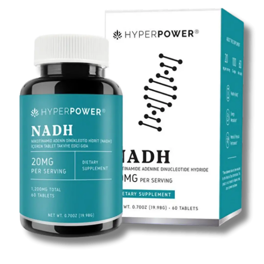 Hyperpower NADH Nicotinamide Adenine Dinucleotide 20 mg 60 Tablets