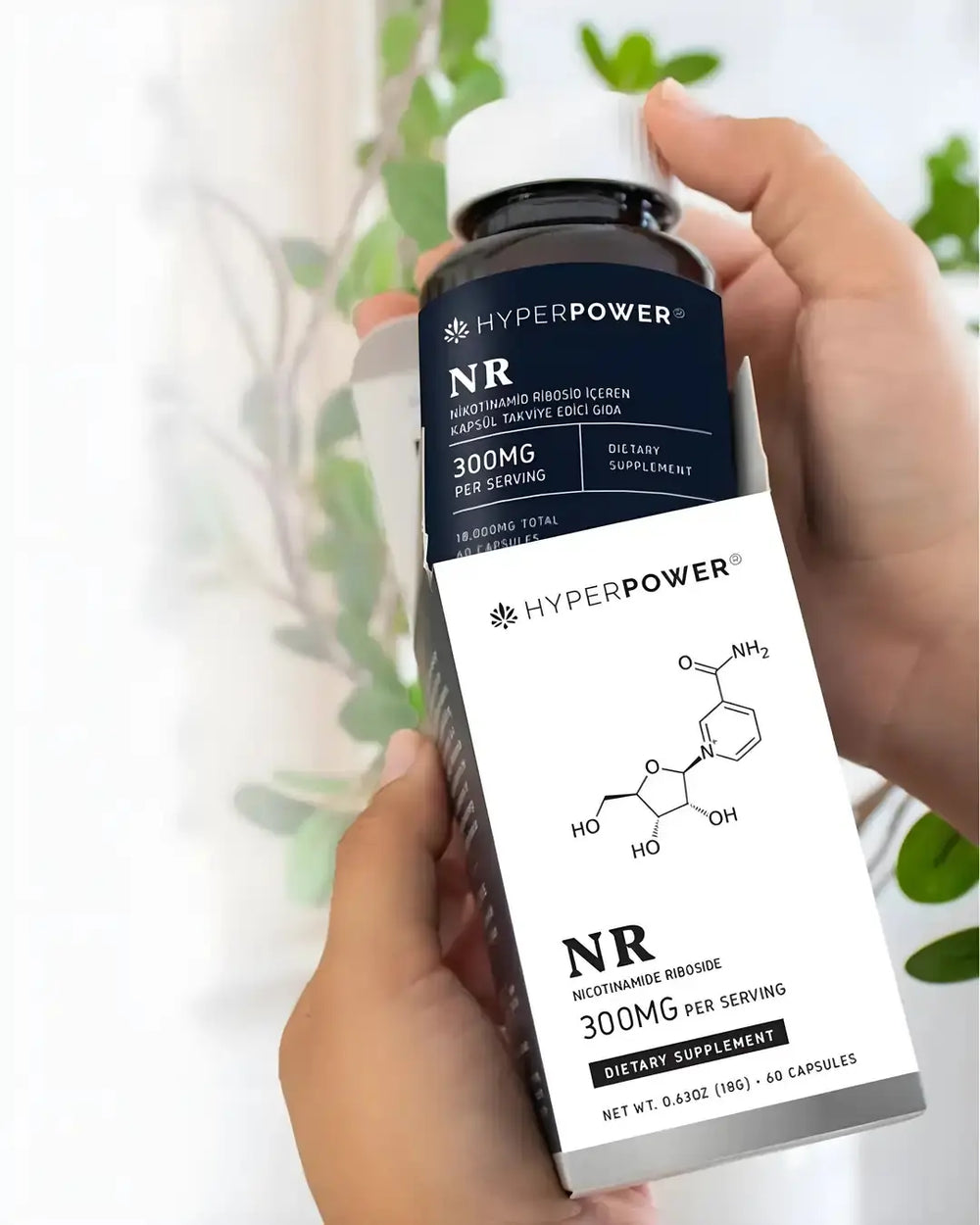 Hyperpower Nicotinamide Riboside (NR) 300 mg Supplement 60 Capsules