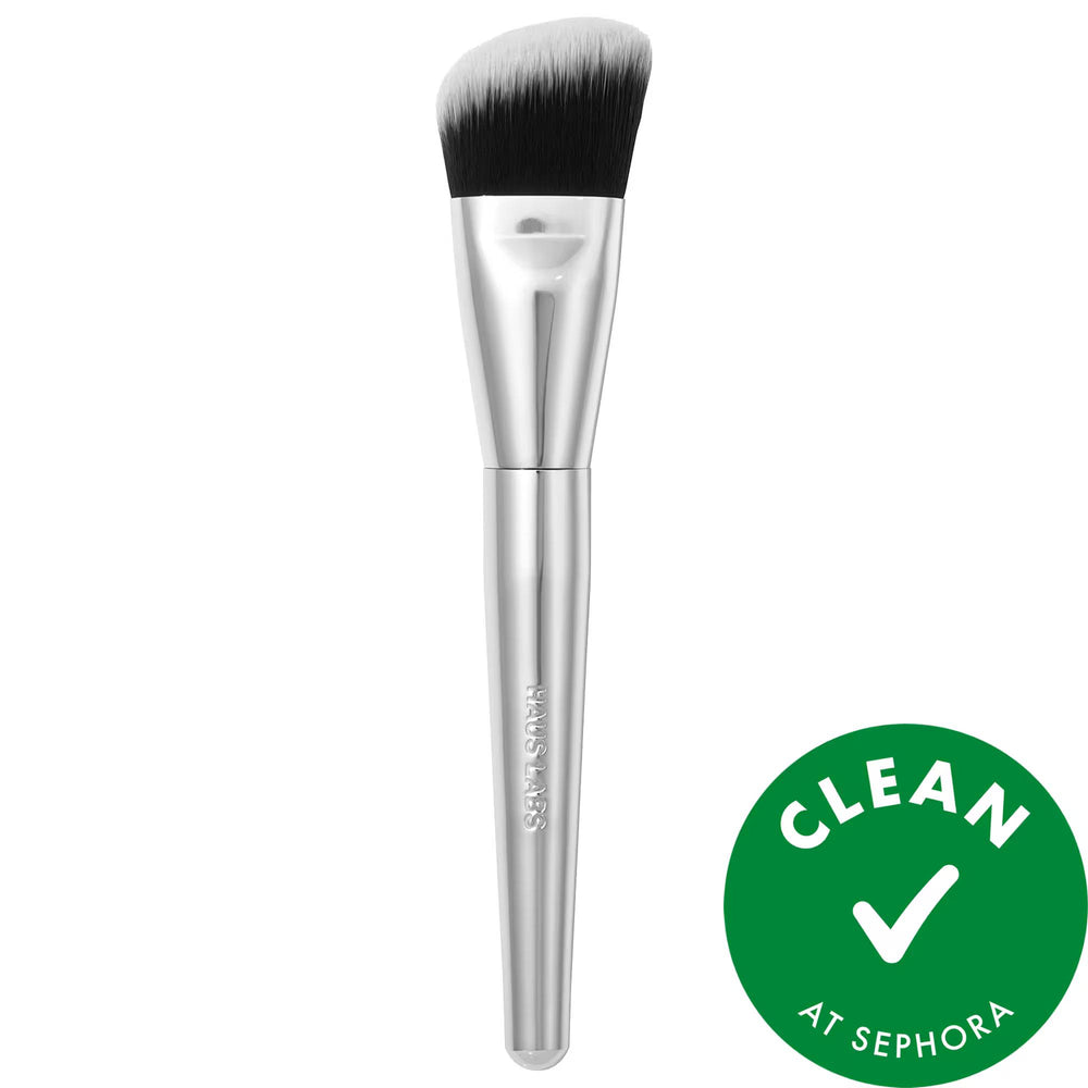 Real Techniques - Cruelty-Free Foundation Brush for Flawless, Airbrushed Finish Cruelty-Free Foundation Brush - Real Techniques cruelty-free foundation brush, makeup brush, synthetic bristle brush, liquid foundation brush, airbrushed finish makeup, beauty tools, makeup essentials, cruelty-free beauty, foundation application, makeup brushes, beauty enthusiasts, natural finish, buildable coverage, liquid foundation, ergonomic handle, aluminum handle, synthetic bristles